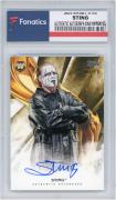 Sting Autographed WWE 2019 Topps WWE Masterstrokes Gold #A-ST #3/10 Card - Topps