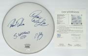 Stone Temple Pilots Stp X4 Scott Weiland Dean Robert & Eric Signed Drumhead Jsa
