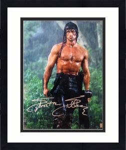 Sylvester Stallone Signed RAMBO II 16x20 Photo