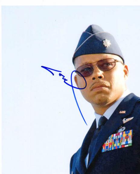 Terrence Howard Autographed Iron Man Photo UACC RD PSA/DNA AFTAL
