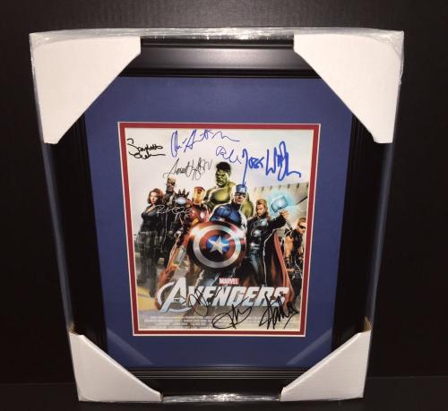 The Avengers Framed 8x10 Reprint Photo with Stan Lee & Cast Facsimile Signatures