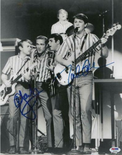 Al Jardine & Mike Love The Beach Boys Band Signed Autograph 11x14 Photo - Psa
