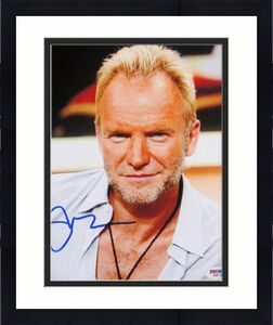 The Police Sting Signed RARE 8x10 Photo PSA/DNA