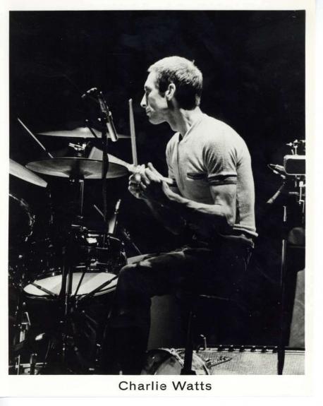 The Rolling Stones Original Tour of the Americas' 75 Charlie Watts 8x10 Photo