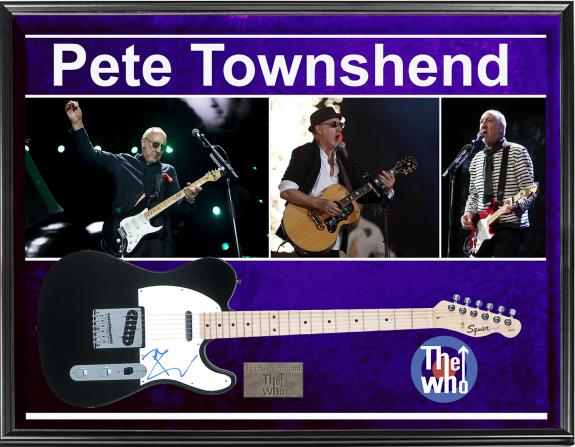 The Who Pete Townshend Autographed Signed Fender Tele Guitar + Display AFTAL