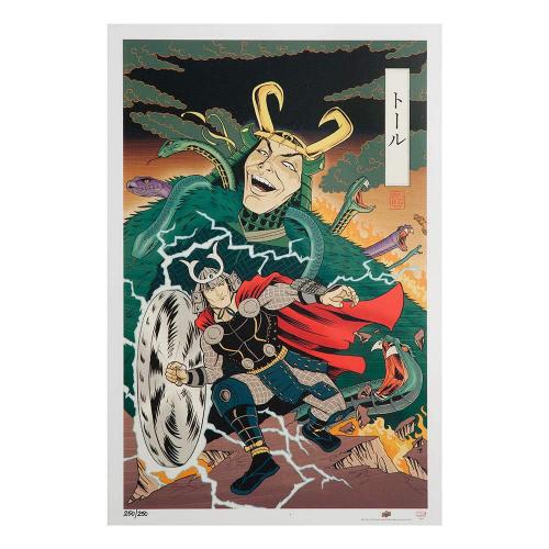 Thor – Japanese Woodblock Avengers - Upper Deck