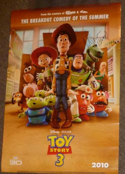 Tim Allen Signed 27x40 Toy Story 3 Movie Poster PSA/DNA COA w/ Buzz Autograph