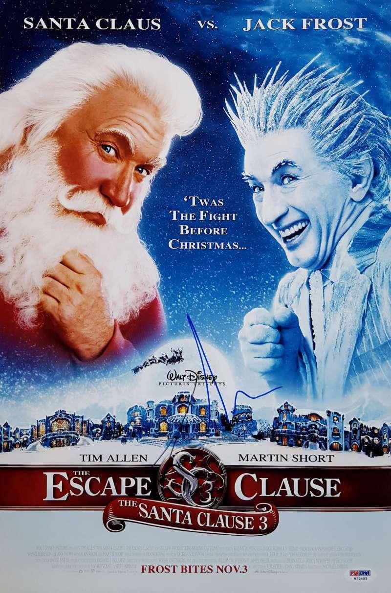 Tim Allen Signed Santa Clause 3 The Escape 12x18 Photo PSA W72453 Autograph Auto