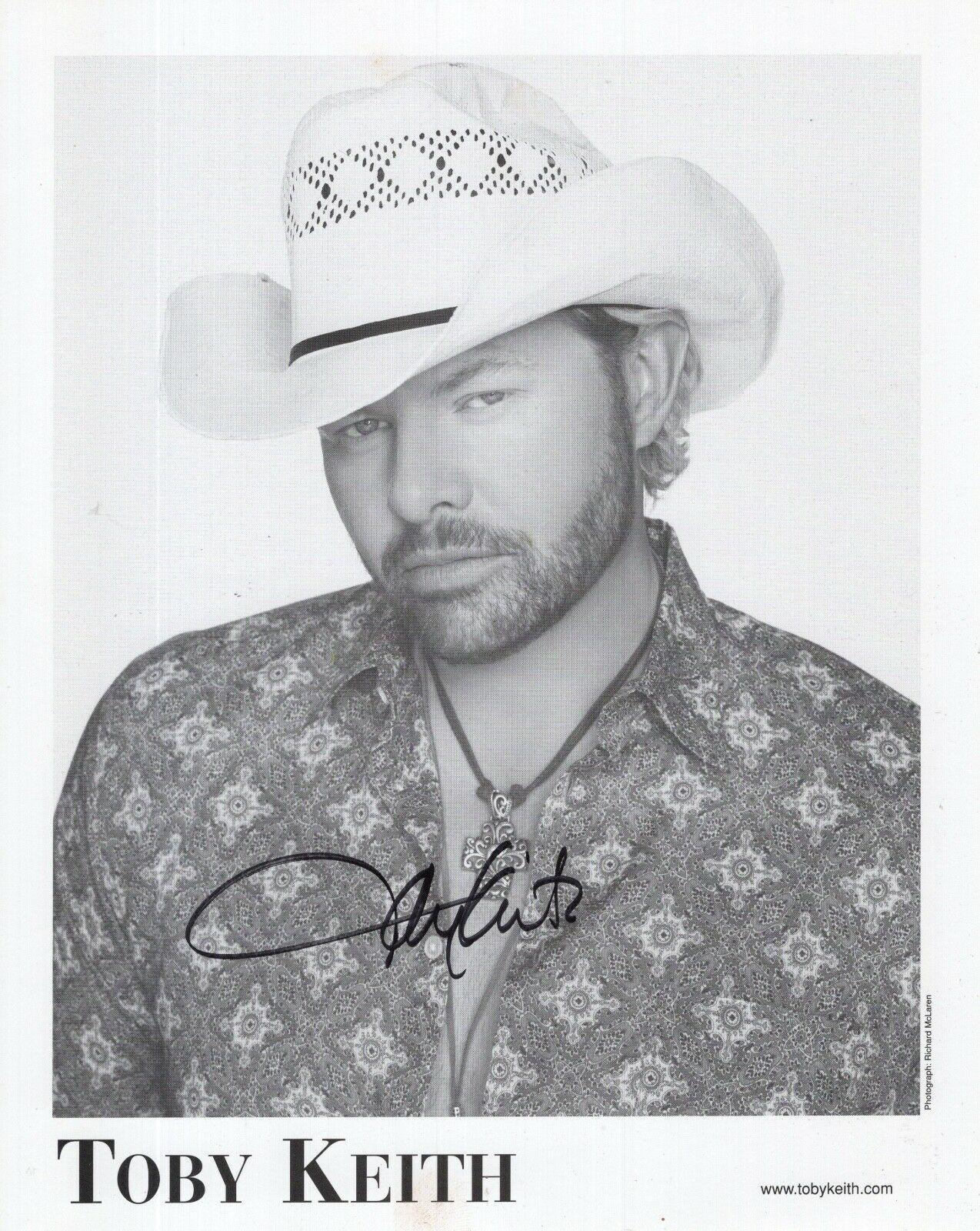 TOBY KEITH #1 REPRINT 8X10 AUTOGRAPHED SIGNED PHOTO PICTURE COLLECTIBLE RP 