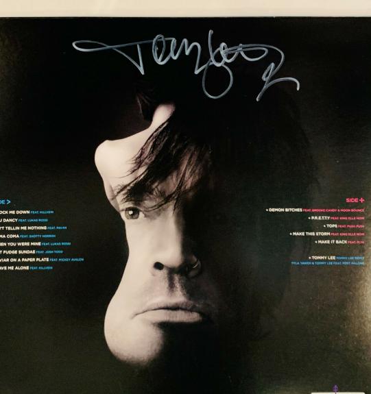 Tommy Lee Autographed Vinyl Record LP Album [ motley crue ] signed  Beckett BAS