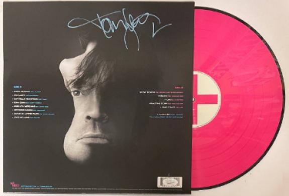 Tommy Lee signed 2020 Andro Limited Edition Pink + Blue Album Cover/LP/Vinyl/Record- JSA #KK96773  (Motley Crue Drummer Solo)