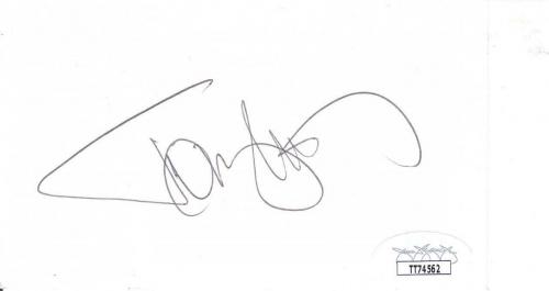TOMMY LEE Signed 3X5 Index Card Singer/Motley Crue JSA TT74562