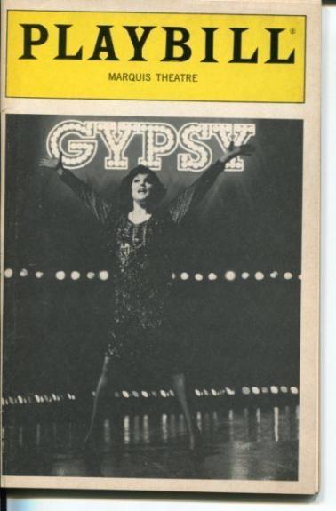 Tyne Daly Jonathan Hadary Stephen Sondheim Gypsy 1991 Opening Night Playbill