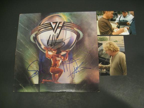 Van Halen Band Signed Autographed 5150 Album Eddie Van Halen+2 JSA LOA Z04200