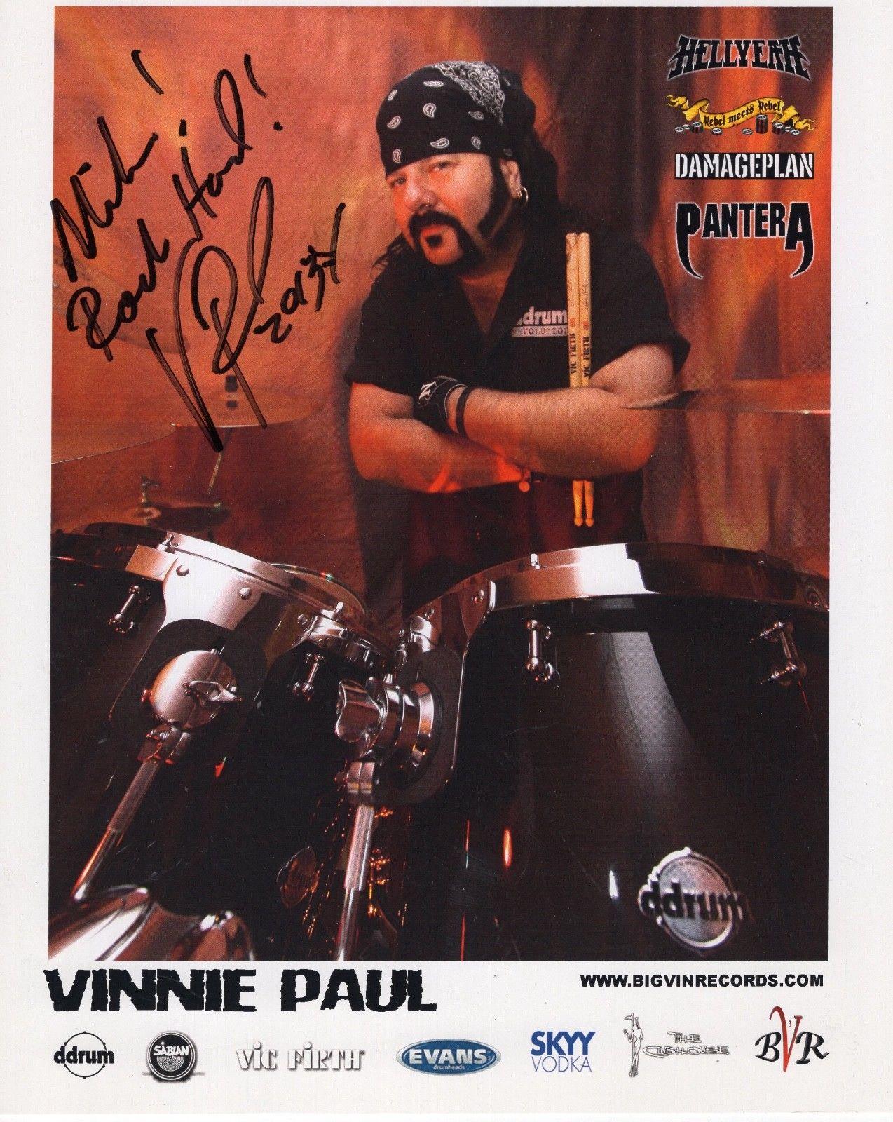 Vinnie Paul Poster 13x19 inch Color Wall Art Print Pantera Hell Yeah