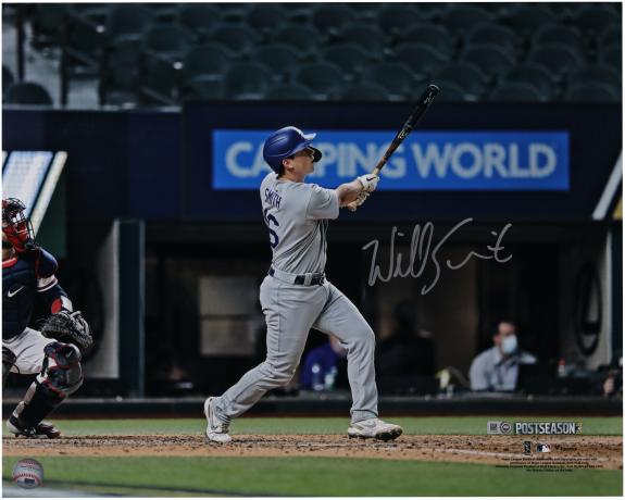 Will Smith Los Angeles Dodgers Autographed 16" x 20" 2020 NLCS Game 5 Home Run Photograph