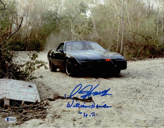 William Daniels David Hasselhoff Autograph Signed 11x14 - Knight Rider Beckett 4