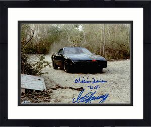 William Daniels David Hasselhoff Autograph Signed Knight Rider 11x14 Beckett 18
