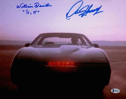 William Daniels David Hasselhoff Autograph Signed Knight Rider 11x14 Beckett 19