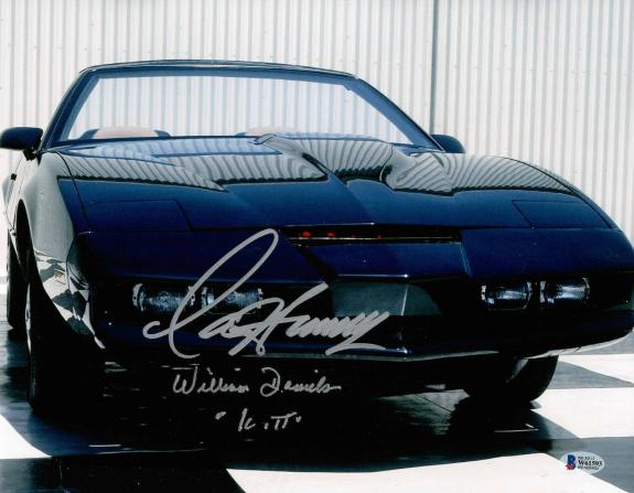 William Daniels David Hasselhoff Autograph Signed Knight Rider 11x14 Beckett 20