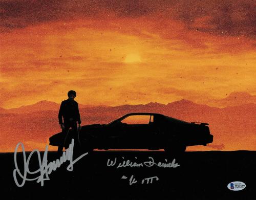 William Daniels David Hasselhoff Autograph Signed Knight Rider 11x14 Beckett 22