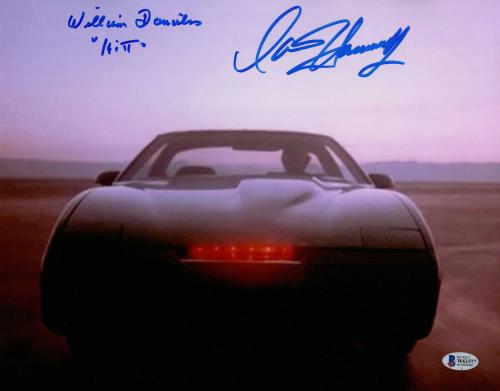 William Daniels David Hasselhoff Autograph Signed Knight Rider 11x14 Beckett 27
