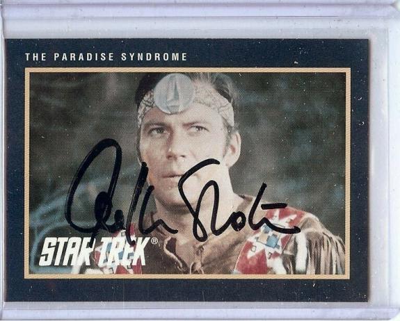 William Shatner Autographed Trading Card Star Trek 1991 #191 JSA JJ44786