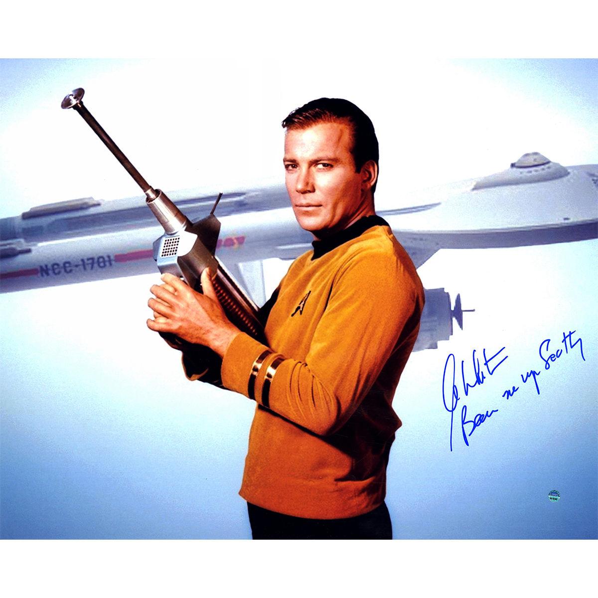 William Shatner Captain Kirk Signed 16x20 star trek photo ...