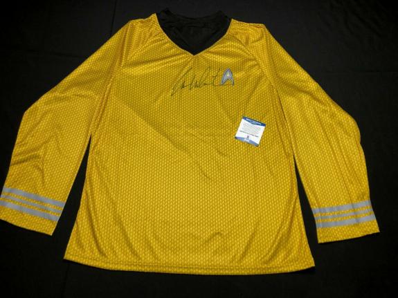 William Shatner Signed Captain Kirk Star Trek Costume Shirt BAS Beckett B58954