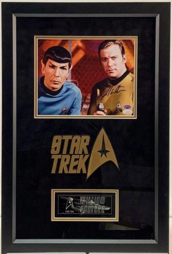 William Shatner Star Trek 8x10 Signed & Framed Photo