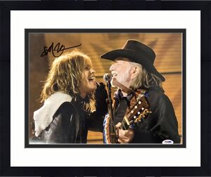 Willie Nelson Signed Photo 11x14 Farm Aid Country Autograph Steven Tyler PSA/DNA