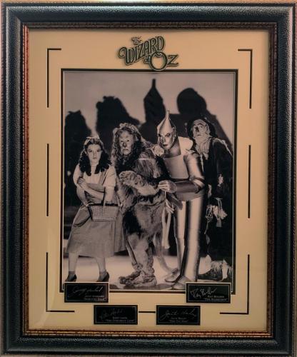Wizard of Oz Photo and Laser Engraved Signatures Framed