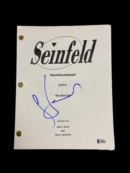 L@@k Jerry Seinfeld Signed Auto 'seinfeld' Pilot Full Screenplay Script Beckett