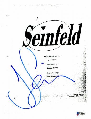 Wow Seinfeld The Puffy Shirt Script Jerry Seinfeld Signed Auto Bas Coa 1